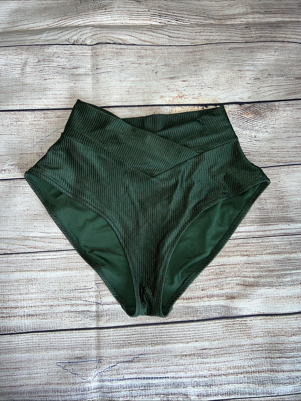 aerie Ribbed High Waisted Bikini Bottom